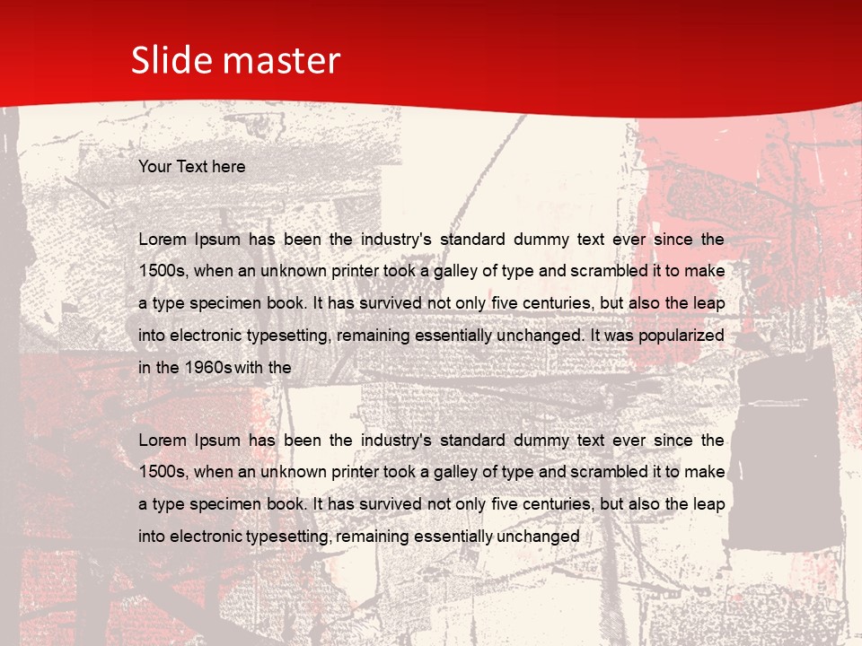 Busy Blurred People Anonymous PowerPoint Template