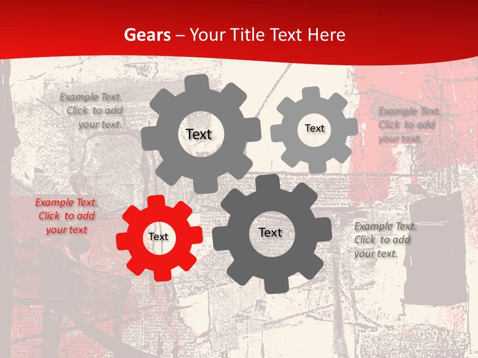 Busy Blurred People Anonymous PowerPoint Template