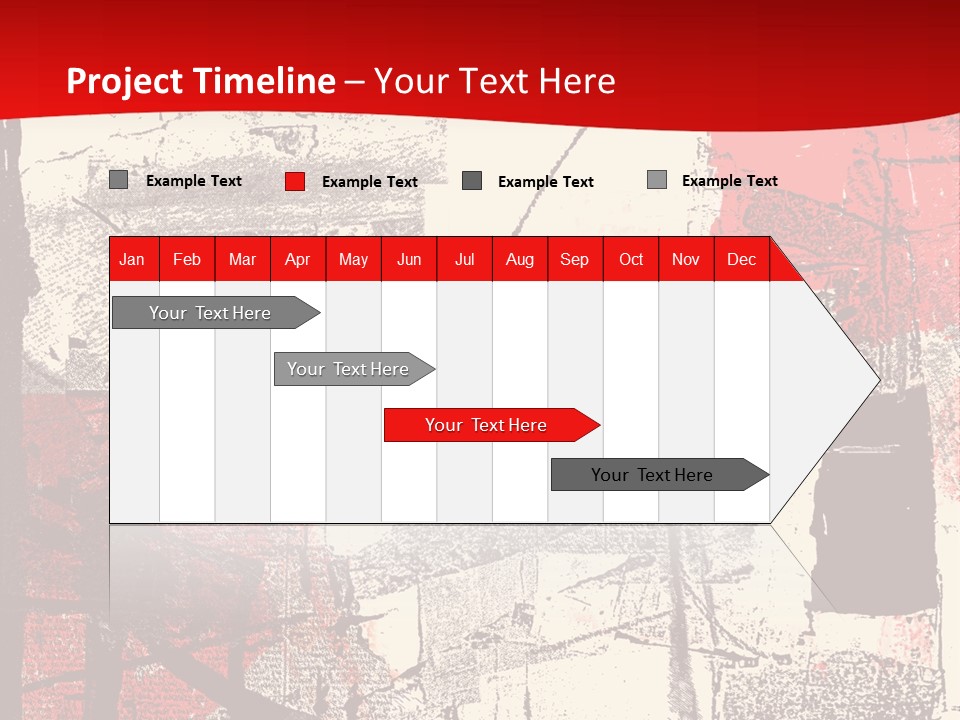 Busy Blurred People Anonymous PowerPoint Template