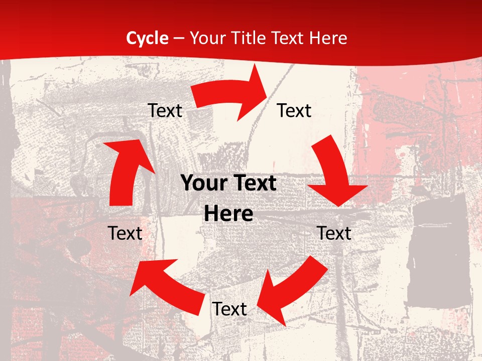 Busy Blurred People Anonymous PowerPoint Template