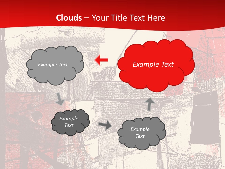 Busy Blurred People Anonymous PowerPoint Template