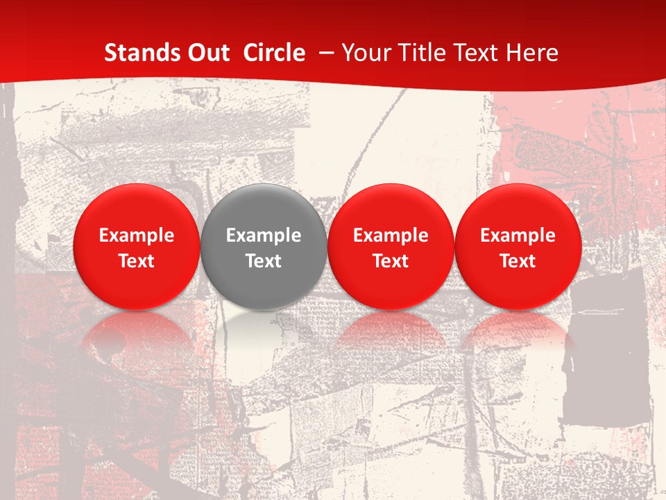 Busy Blurred People Anonymous PowerPoint Template