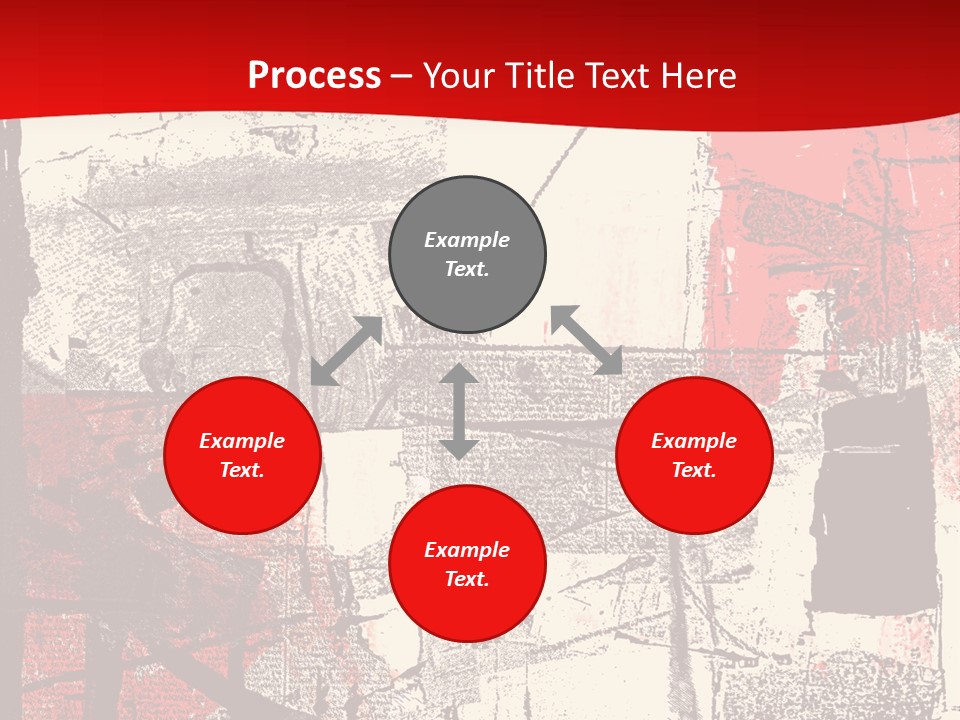 Busy Blurred People Anonymous PowerPoint Template