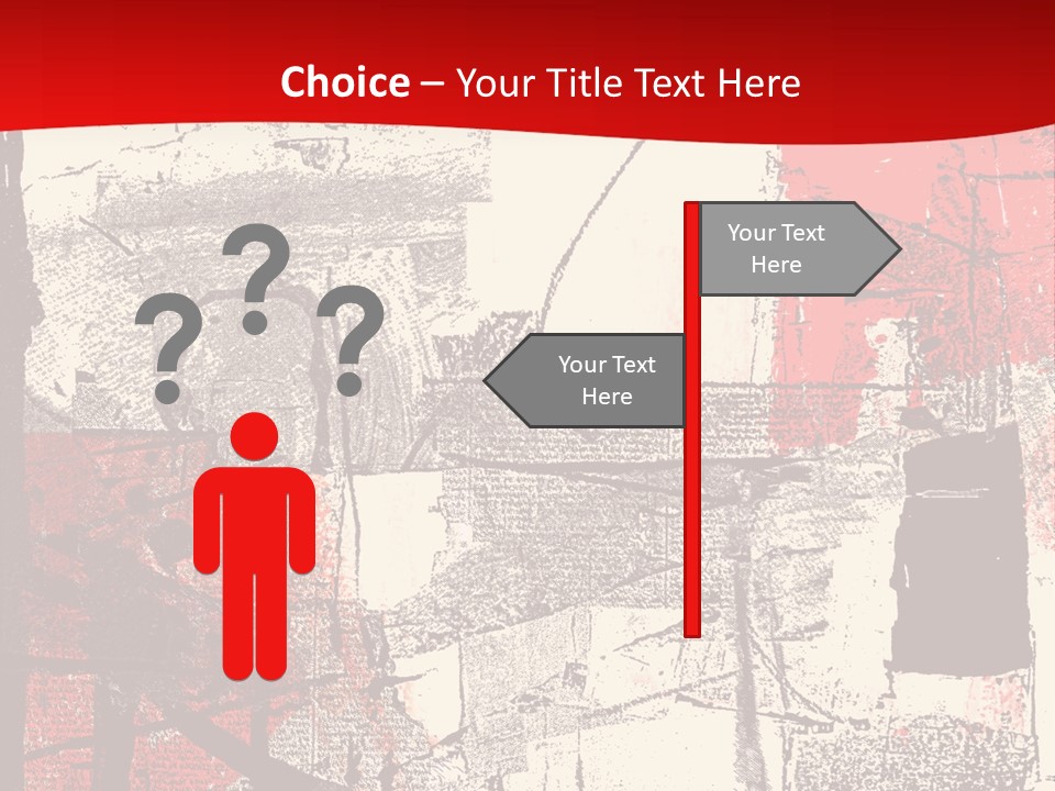 Busy Blurred People Anonymous PowerPoint Template