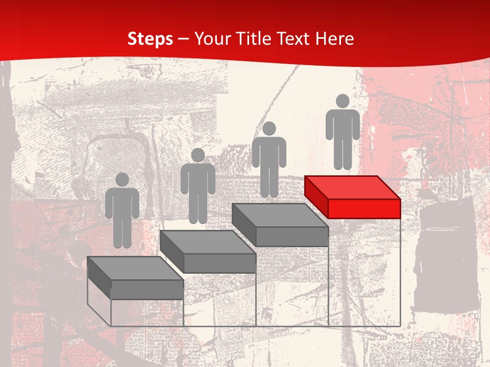 Busy Blurred People Anonymous PowerPoint Template