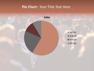 Busy Blurred People Anonymous PowerPoint Template