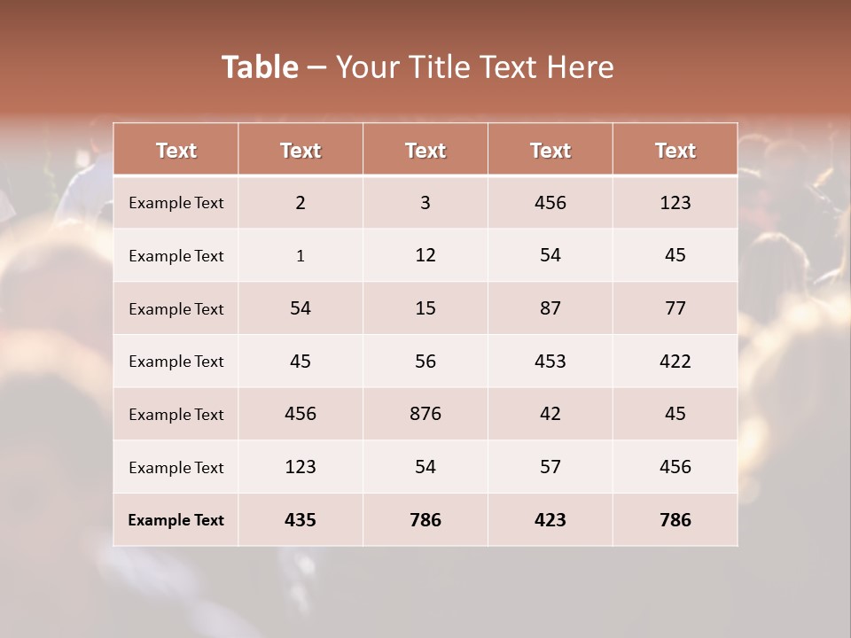 Busy Blurred People Anonymous PowerPoint Template