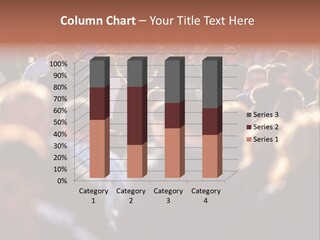 Busy Blurred People Anonymous PowerPoint Template