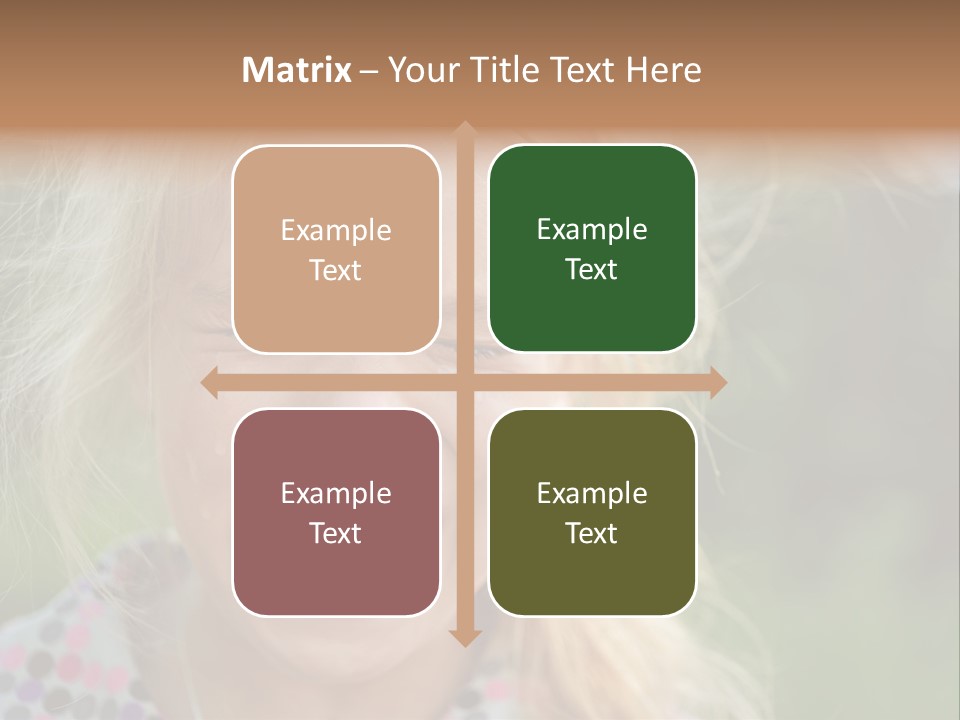 Serious Sad Child PowerPoint Template