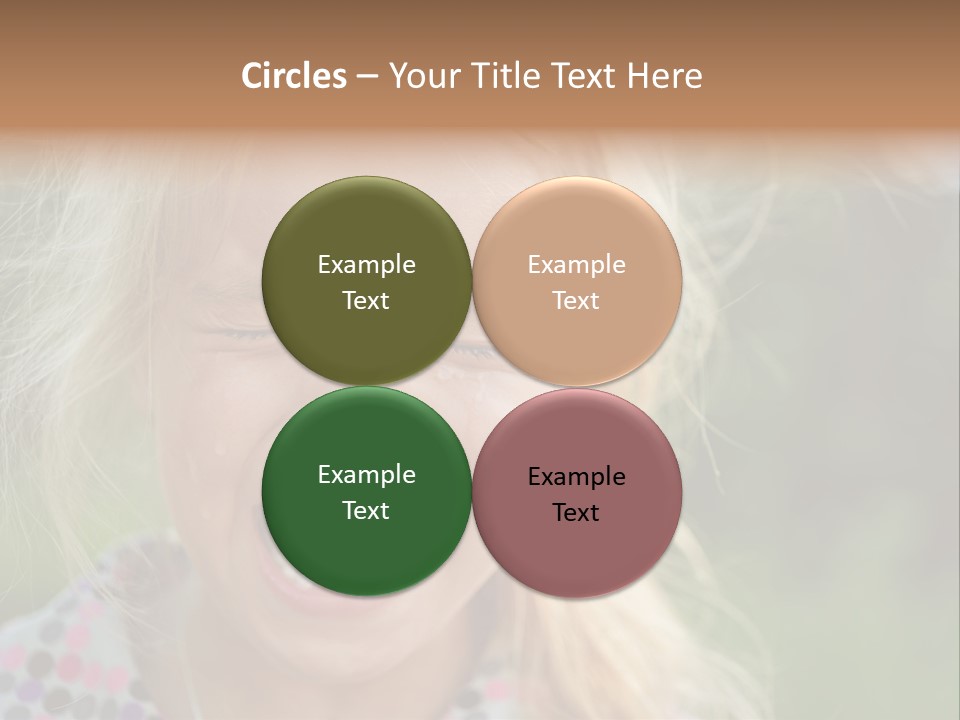 Serious Sad Child PowerPoint Template