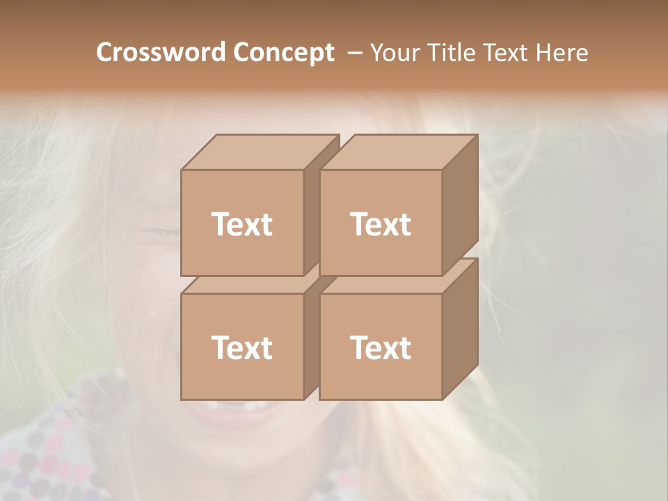 Serious Sad Child PowerPoint Template