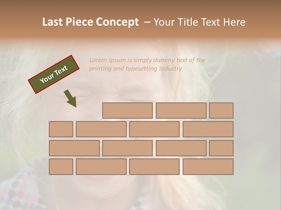Serious Sad Child PowerPoint Template