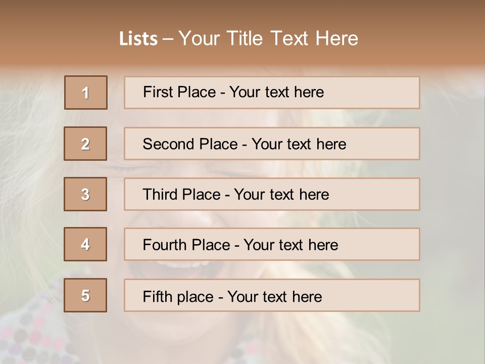 Serious Sad Child PowerPoint Template