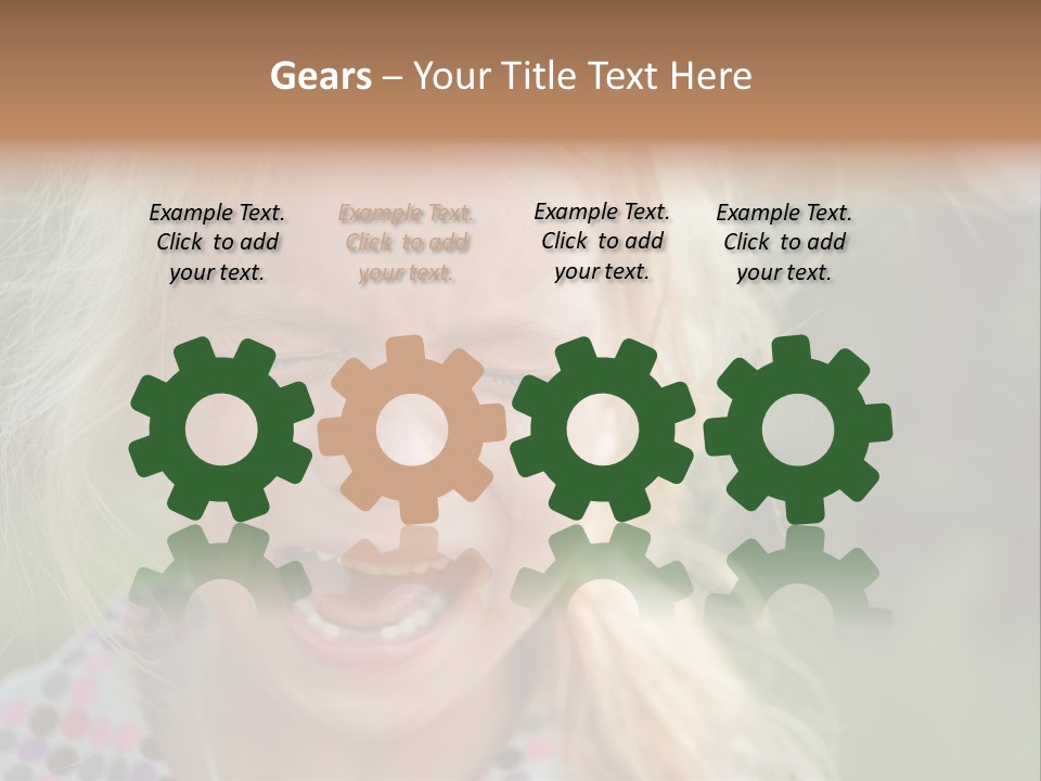 Serious Sad Child PowerPoint Template