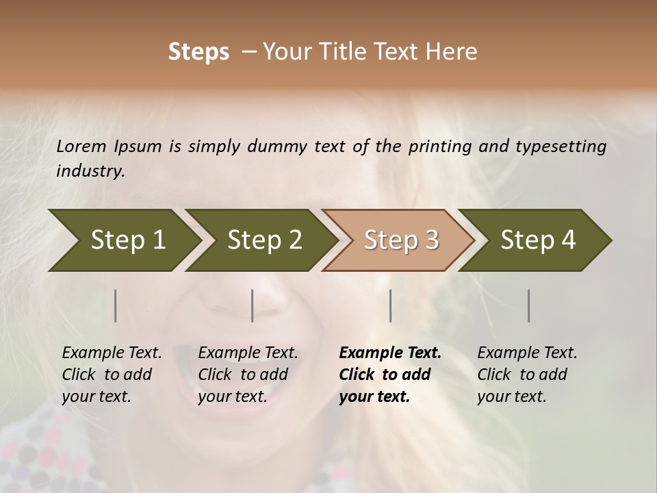 Serious Sad Child PowerPoint Template
