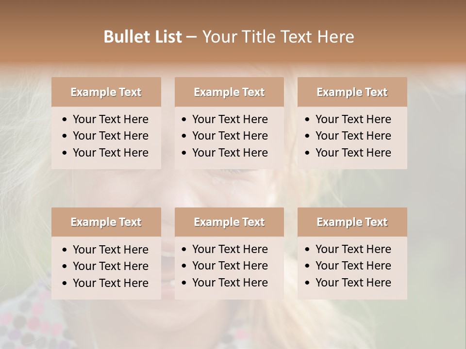 Serious Sad Child PowerPoint Template