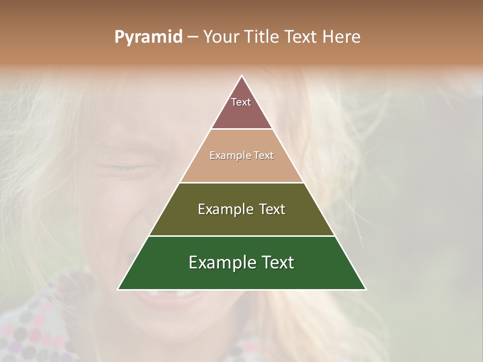 Serious Sad Child PowerPoint Template