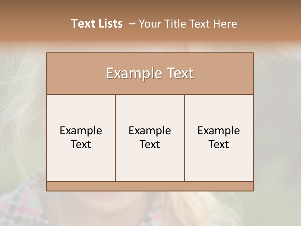 Serious Sad Child PowerPoint Template