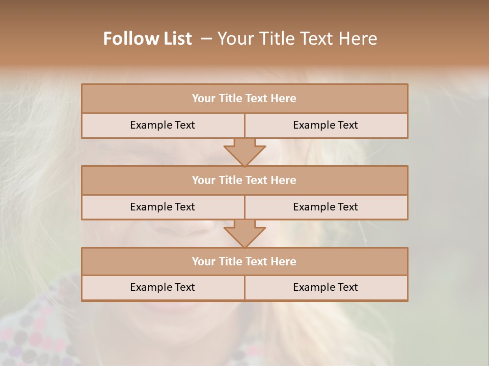 Serious Sad Child PowerPoint Template