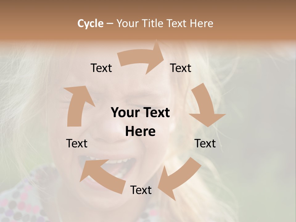 Serious Sad Child PowerPoint Template