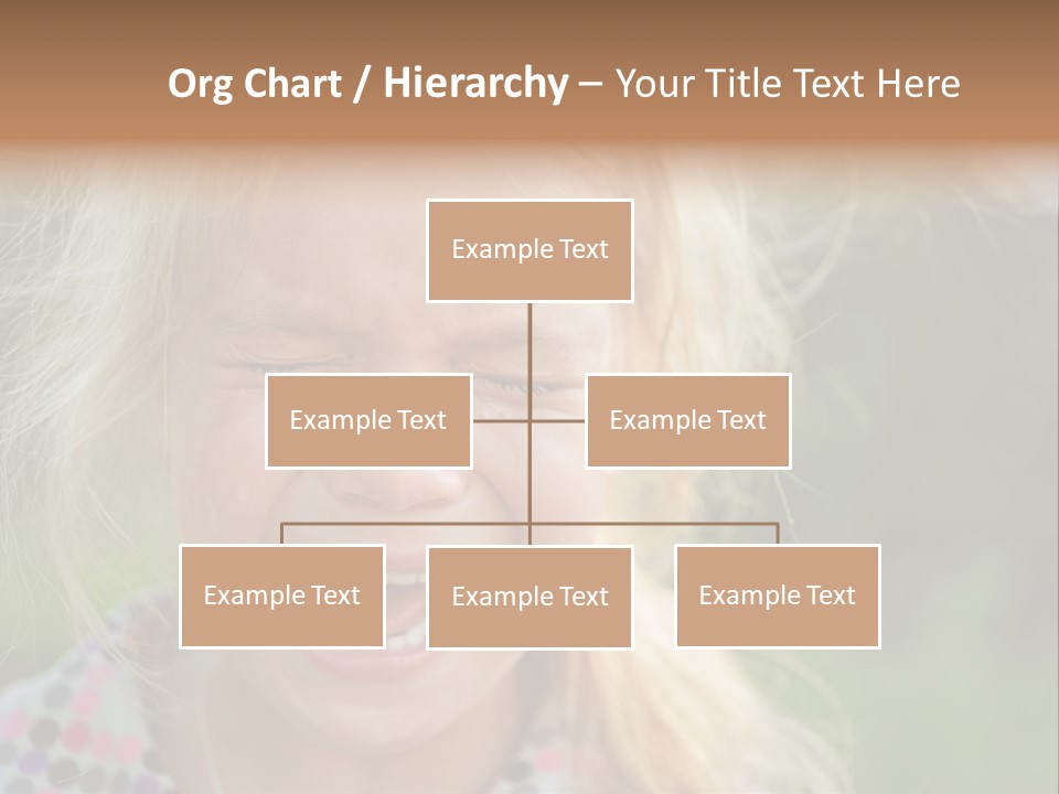 Serious Sad Child PowerPoint Template