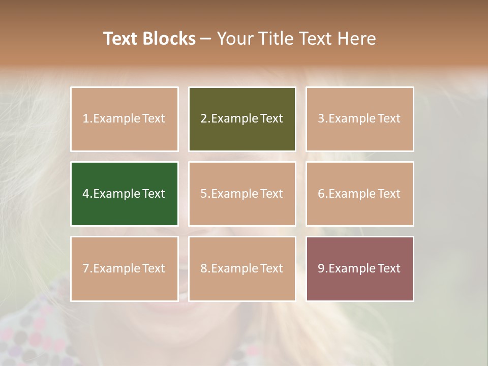 Serious Sad Child PowerPoint Template