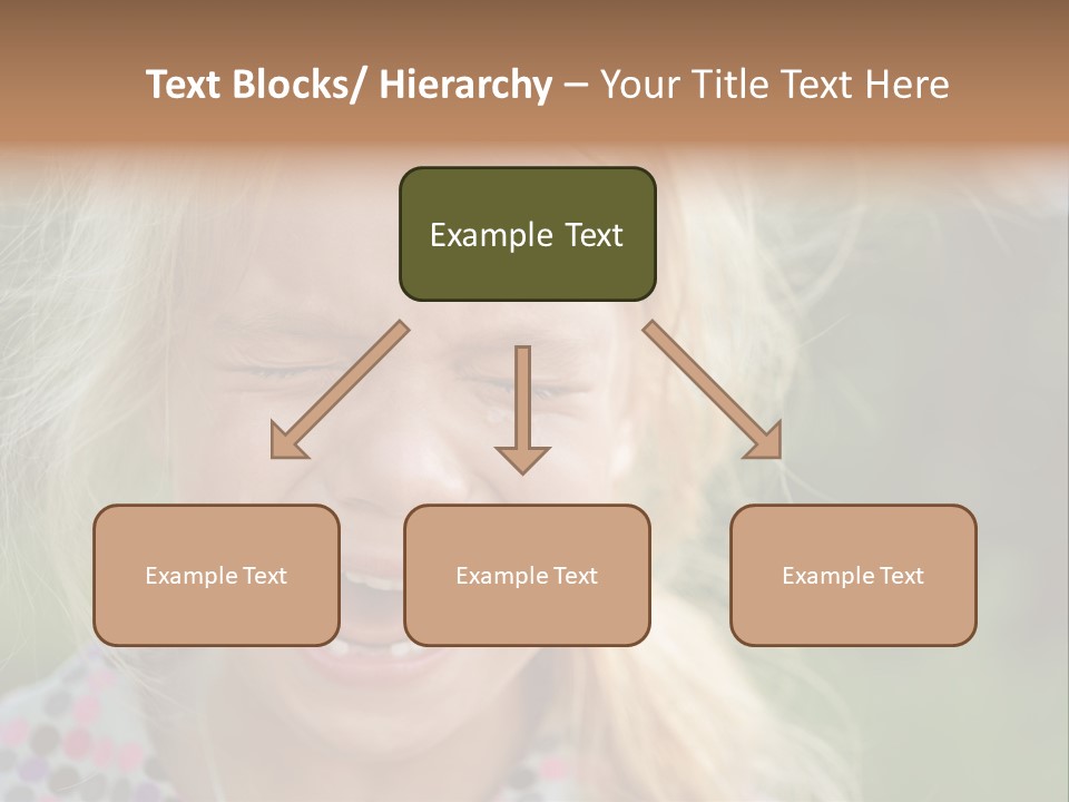 Serious Sad Child PowerPoint Template