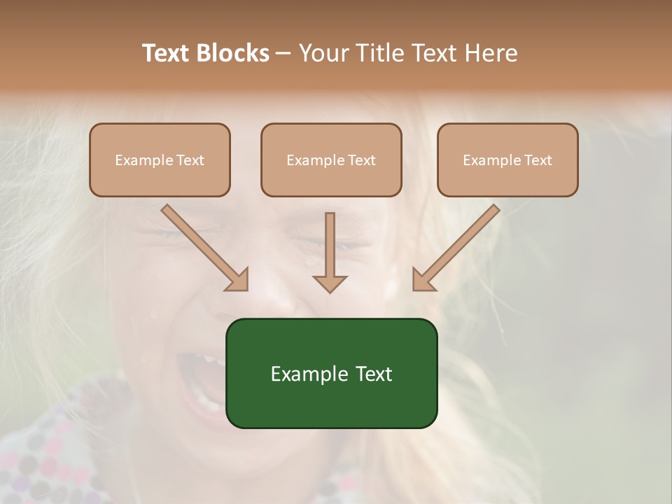 Serious Sad Child PowerPoint Template