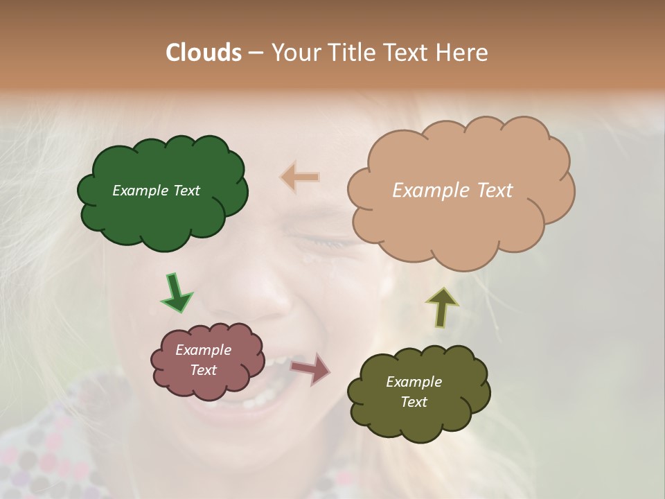 Serious Sad Child PowerPoint Template