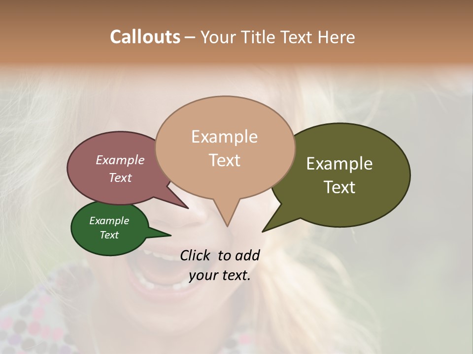 Serious Sad Child PowerPoint Template