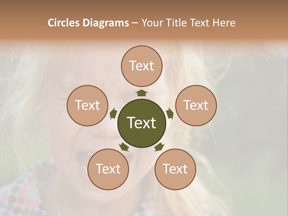 Serious Sad Child PowerPoint Template