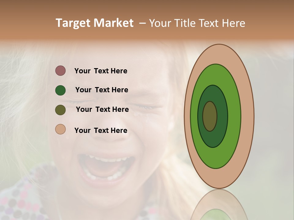 Serious Sad Child PowerPoint Template