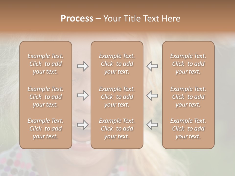 Serious Sad Child PowerPoint Template