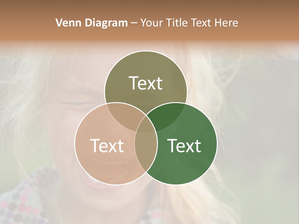 Serious Sad Child PowerPoint Template