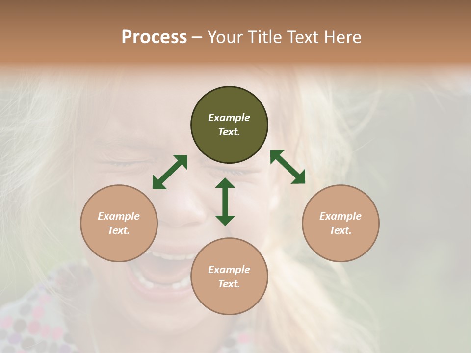 Serious Sad Child PowerPoint Template