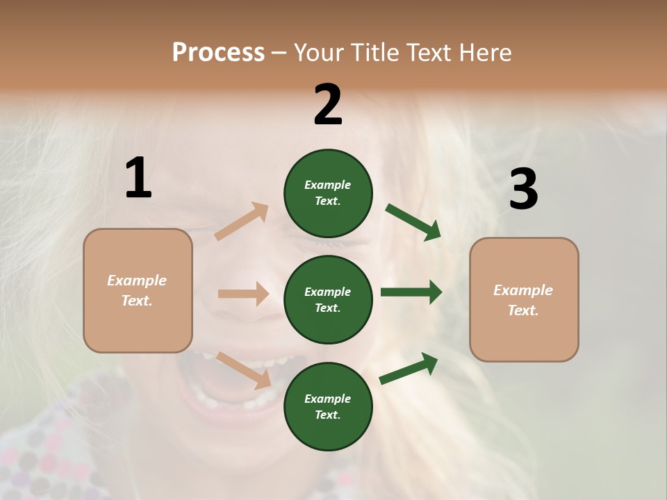 Serious Sad Child PowerPoint Template