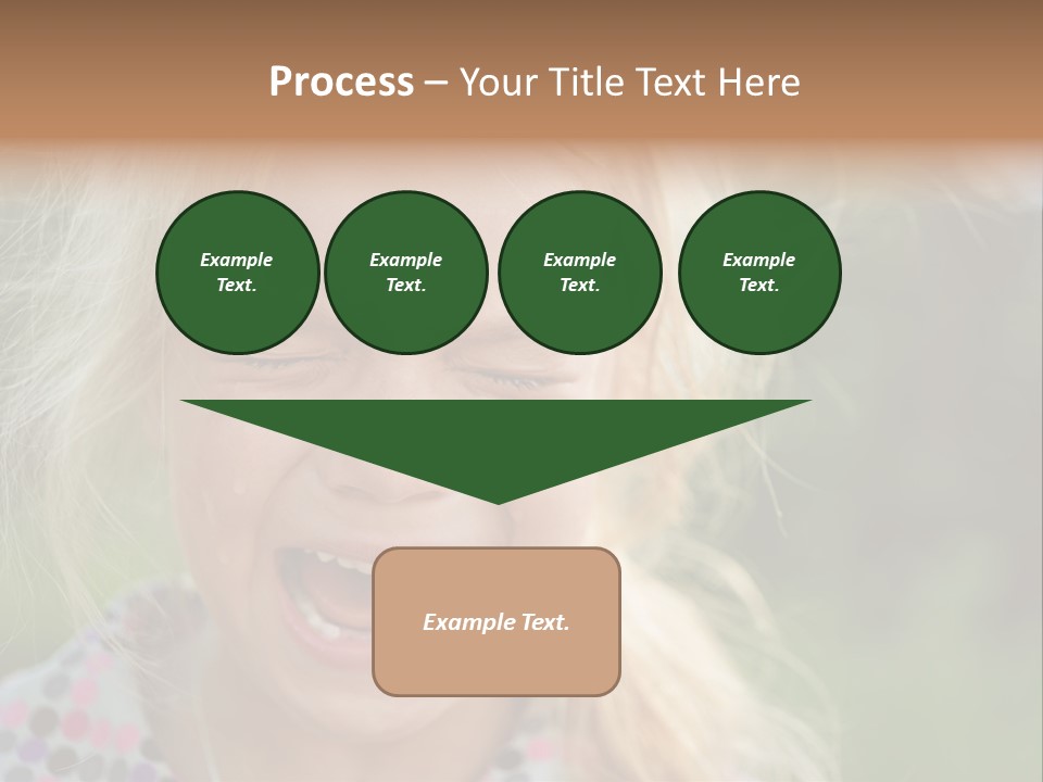 Serious Sad Child PowerPoint Template