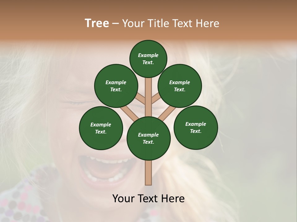 Serious Sad Child PowerPoint Template