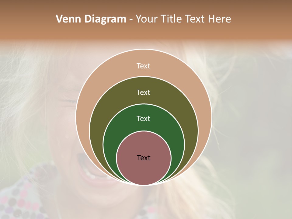 Serious Sad Child PowerPoint Template