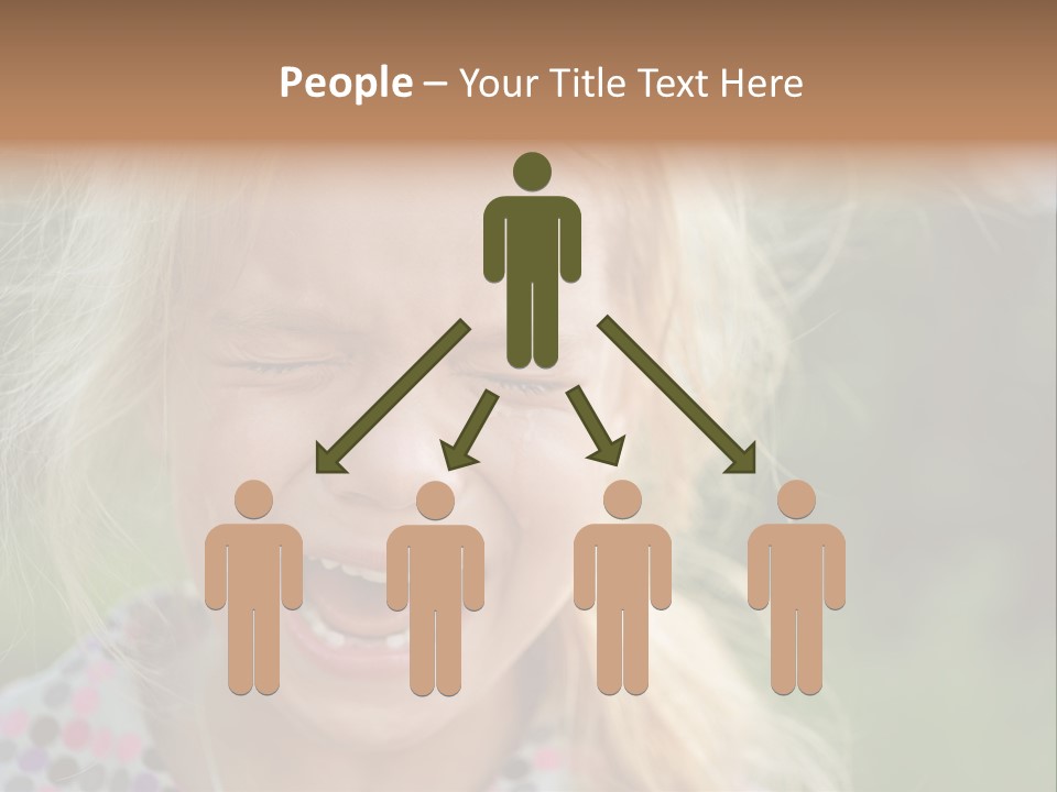 Serious Sad Child PowerPoint Template