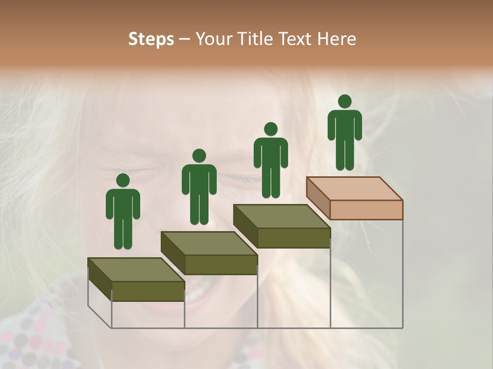 Serious Sad Child PowerPoint Template