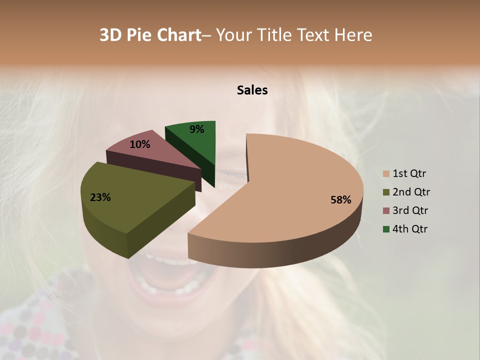 Serious Sad Child PowerPoint Template