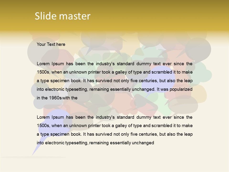 Bubbles Vector Answer PowerPoint Template