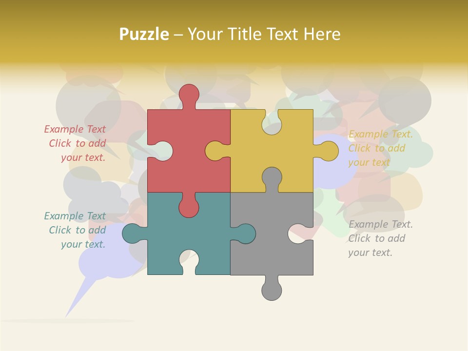 Bubbles Vector Answer PowerPoint Template