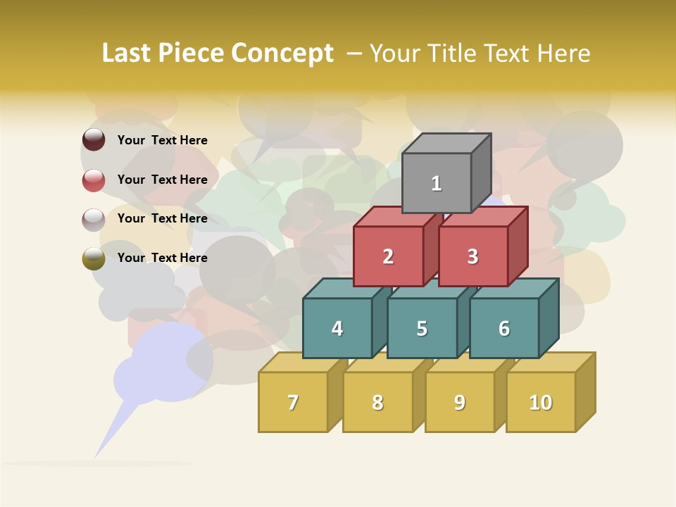 Bubbles Vector Answer PowerPoint Template