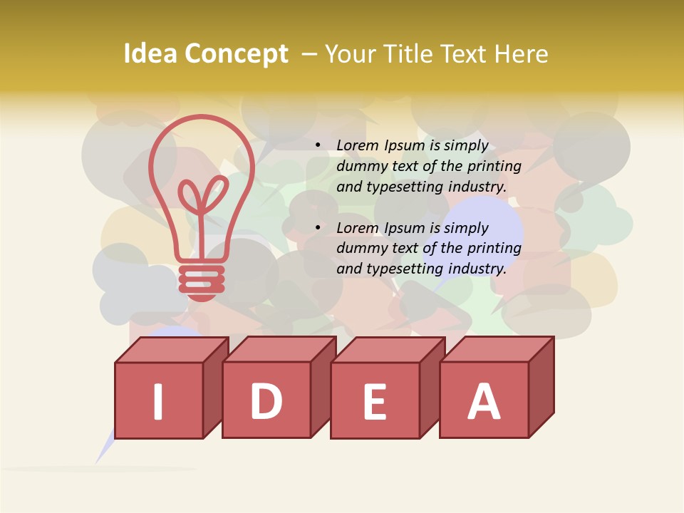 Bubbles Vector Answer PowerPoint Template