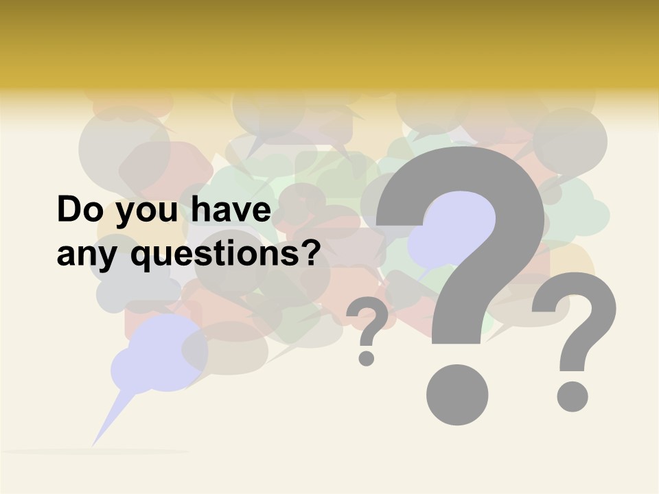 Bubbles Vector Answer PowerPoint Template