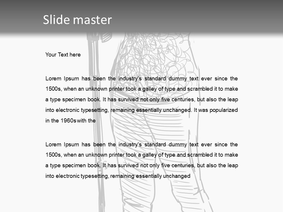 Isolated On White Young Adult Digital Camera PowerPoint Template