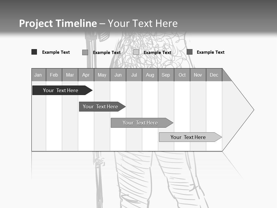 Isolated On White Young Adult Digital Camera PowerPoint Template