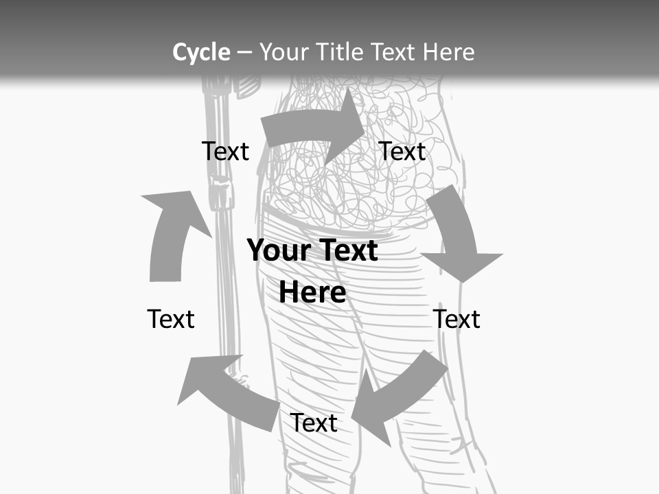 Isolated On White Young Adult Digital Camera PowerPoint Template